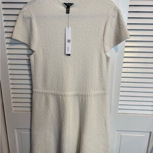 Aqua Cream Mini Dress